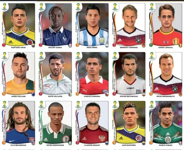 Figurinhas copa do mundo Brasil 