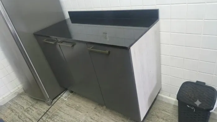 Balcão para cozinha bartira triplo em estado de novo