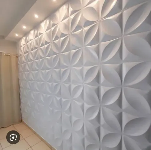 Placas de gesso floral 3D 30x30
