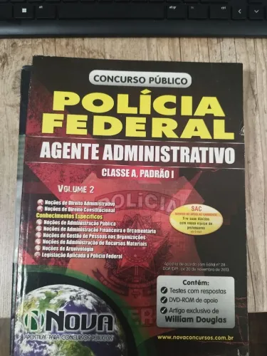 5 livros concursos policiais 70,00