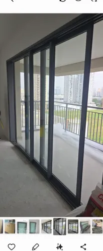 Portas balcão três e duas folhas novas sem uso com todos os acessórios 