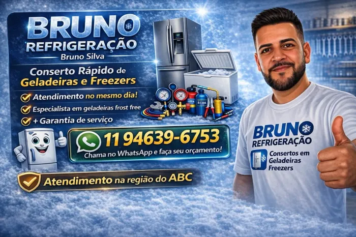 Manutenção em Geladeira, Freezer e Expositoras, e fazemos carreto.