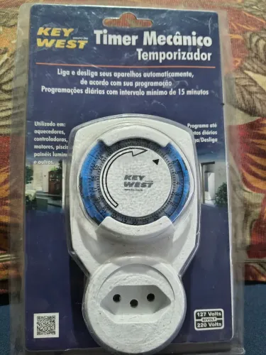 Timer Mecânico de Tomada no volt<br><br>Timer Mecânico Temporizador