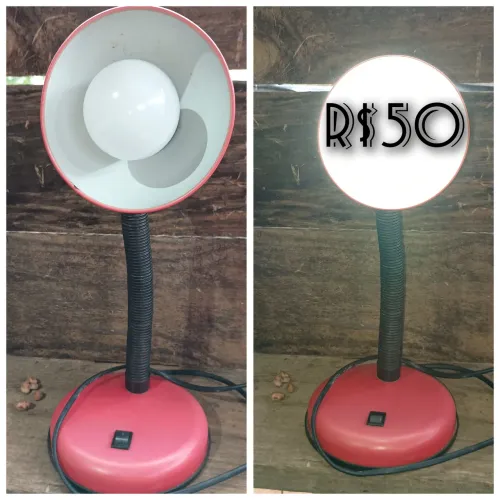 Luminária de mesa ( dinheiro ou Pix,)