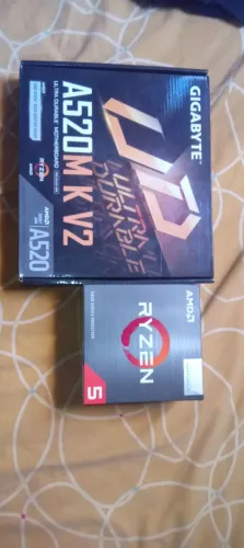 Kit Upgrade: Processador Ryzen 5 5600GT + Placa-mãe Gigabyte A520M K V2