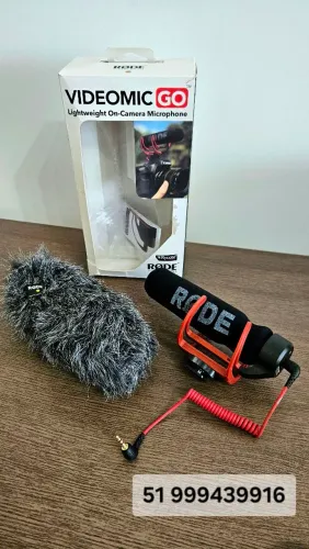 Microfone Rode Go Profissional Completo + Deadcat Anti Vento