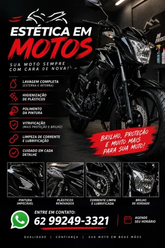Lavagem automotiva em motos