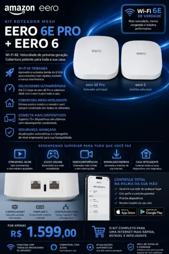 EERO 6E PRO + EERO 6 Wi-Fi 6E