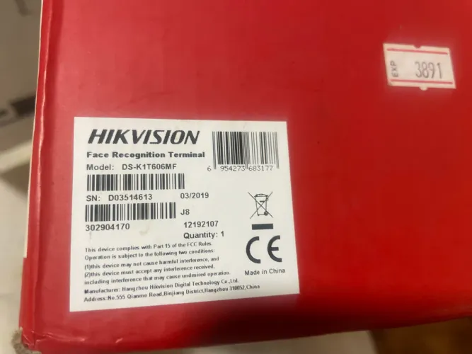 Leitor de biometria e Facial Hikvision