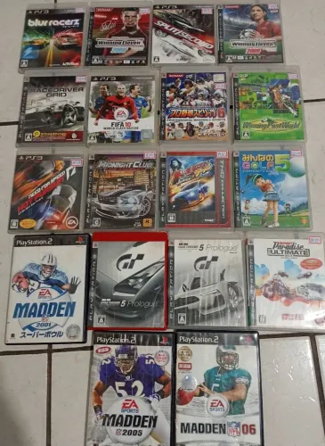 Lote de jogos ,PS3 e PS2 em japonês,alguns raros todos funcionando perfeitamente