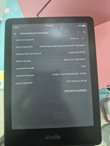 Kindle paperwhite 11 geração 32gb