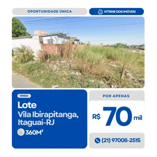 #VENDO Lote em Vila Ibirapitanga, Itaguaí-RJ.