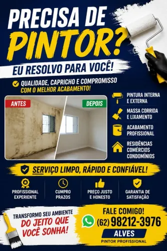 ? PINTOR PROFISSIONAL | PINTURA DE CASAS E COMÉRCIOS | ORÇAMENTO