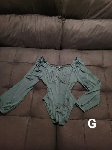 Body manga longa tamanho G *novo*