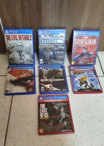 Lote 7 jogos de PS4