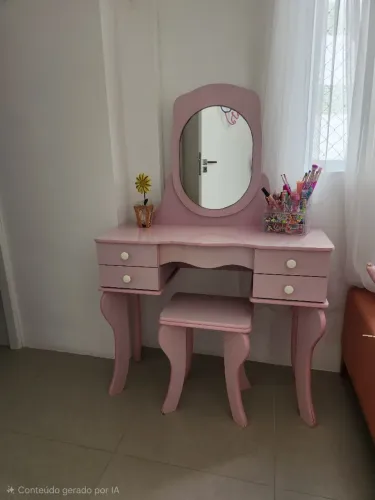 Penteadeira Infantil com banqueta
