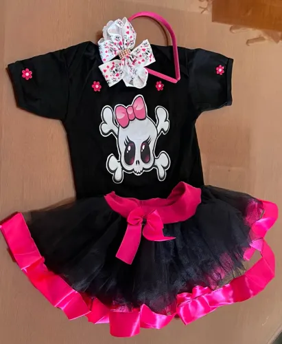 Fantasia Halloween Menina Bebê TAM 1