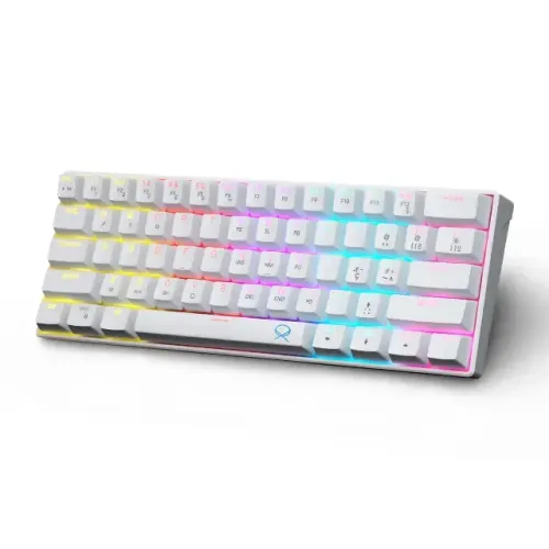 Teclado Gamer Mecânico OX Moon USB Anti-Ghosting Branco Frete Grátis