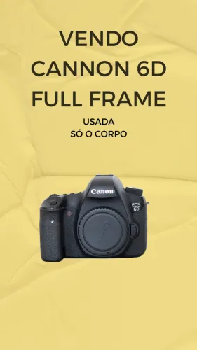 Câmera Canon EOS 6D - Corpo (Full Frame)