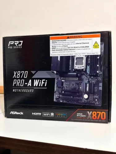 ASRock Placa-mãe X870 Pro-A WiFi ATX - AMD AM5 - Garantia