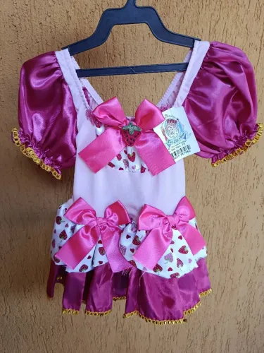 Vestido infantil de festa junina 