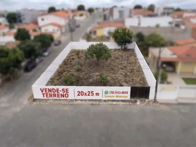 Excelente Terreno de Esquina 500m² (20x25) - Coité, BA