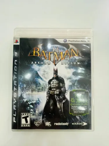 JOGO BATMAN ARKHAM ASYLUM - PS3 (ORIGINAL/VERSÃO CORINGA JOGÁVEL)