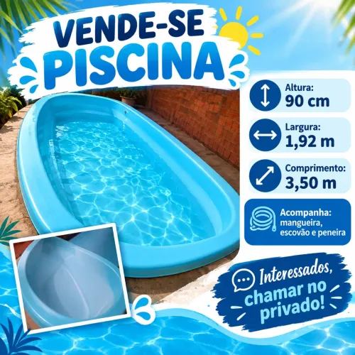 Piscina 6mil litros em Usada mais em ótimo estado de conservação