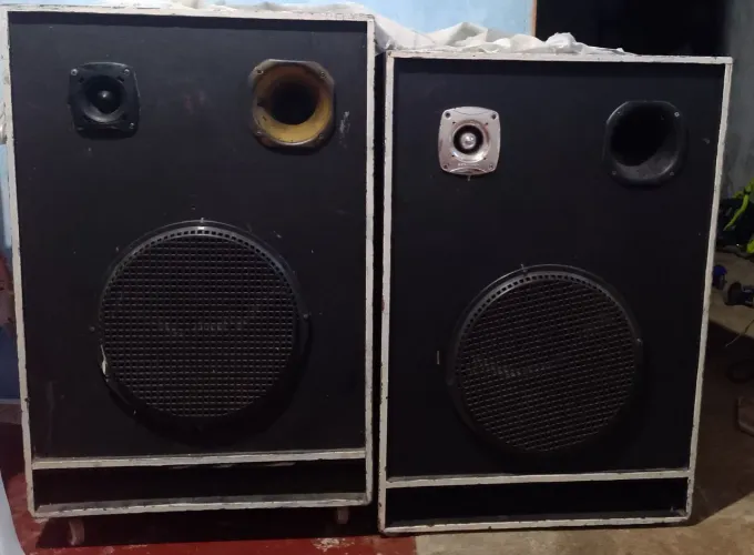 Vendo essas caixas de som boca de 15