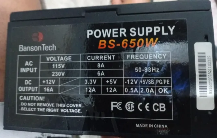 Fonte 650w