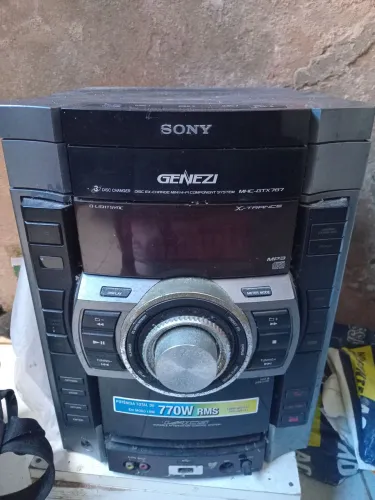 Som sony Genezy MHC Gtx 787 770w rms ( COM DEFEITO)