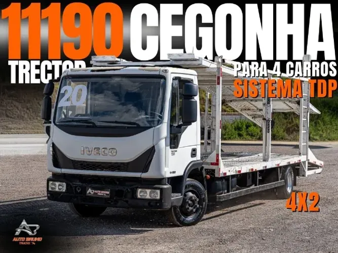 Iveco Tector 11-190 Cegonha 2020 - Sistema hidráulico com TDP, câmbio Eaton 6 marchas