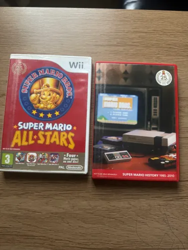 Super Mario All-Stars 25th Anniversary + Super Mario History Completo Wii Original