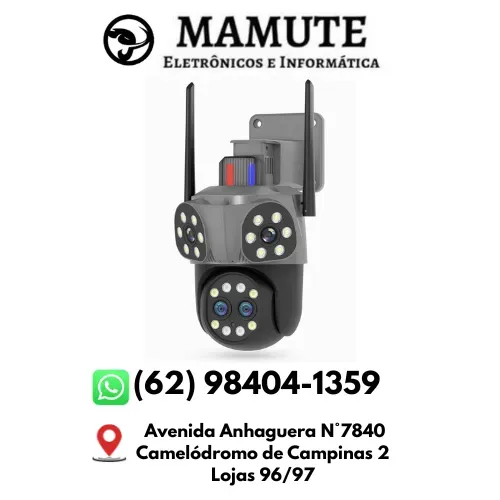 Câmera IP WiFi Tripla Wireless 1080P Full HD Visão Noturna Speed Dome Ipega KP-CA243