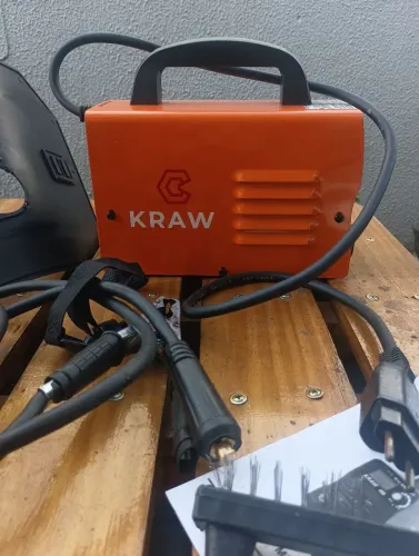 Máquina de Solda Kraw Mini MMA 120 inversora