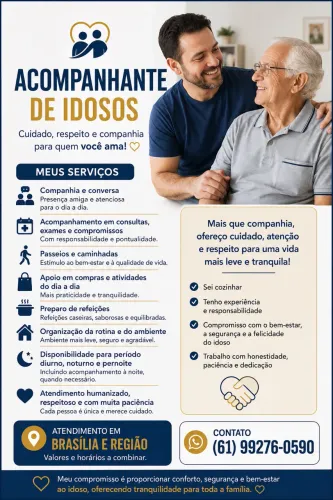 ? ACOMPANHANTE DE IDOSOS - BRASÍLIA E REGIÃO ?