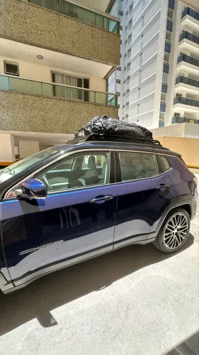 Bagageiro Jeep Compass Teto Rack com Defletor. O Melhor e Maior do mercado.