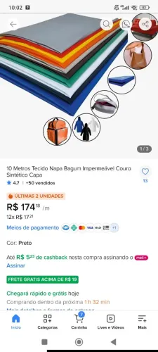 Rolo tecido impermeável bagum bege