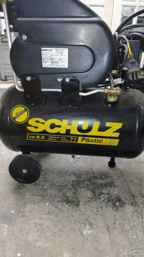 Compressor 25 L ,tupia de coluna e furadeira de bancada e jogo de frezas 