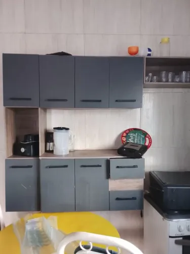 Fogão + armário de cozinha