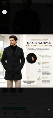 Sobre tudo masculino nunca usado 