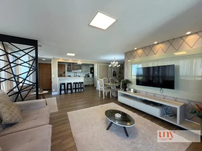Apartamento porteira e pé na areia com 135 m² e 3 suítes + dce em Ponta de Campina