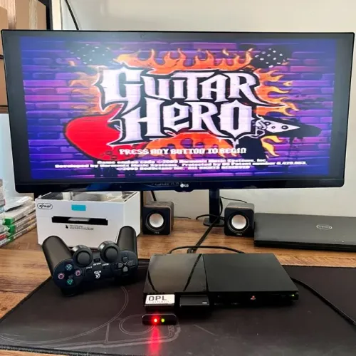 Console PlayStation 2 Slim (Leitor 100%) + Acessórios
