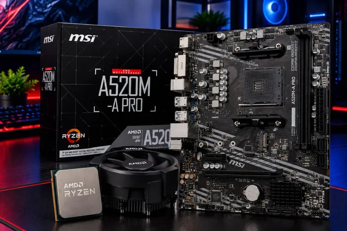 Kit Ryzen 7 5700 Placa mãe A520M A-Pro