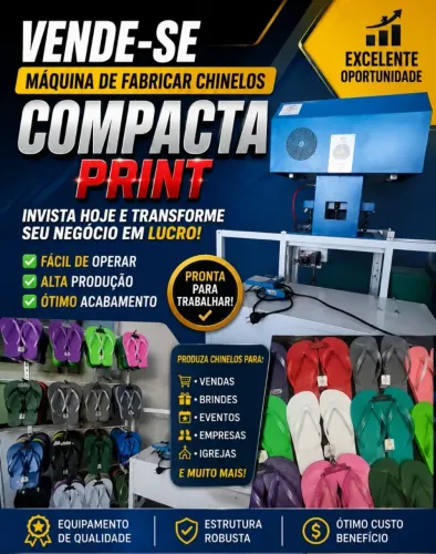 Máquina para fabricar chinelos 
