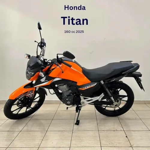 Honda Titan 160 2025 Laranja muito nova 
