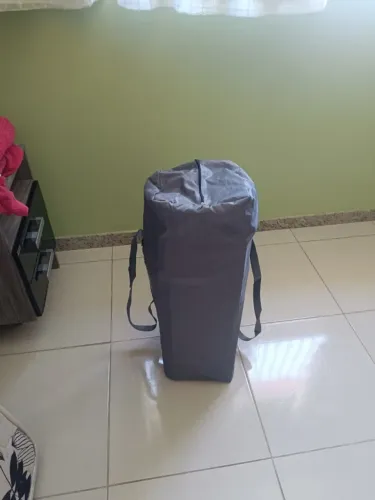 Berço Compacto Joly Chiqueirinho Com Trocador E Móbile Cinza
