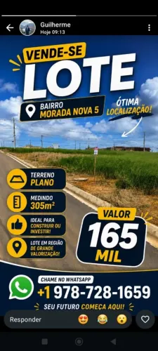 Vendo lote em patrocínio mg 