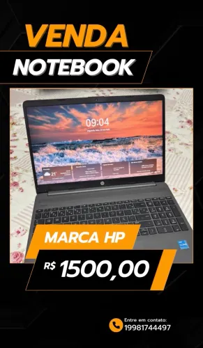 Vendo notebook hp sem novo