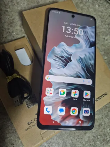 Moto G35 5G 256GB Azul em perfeito estado.